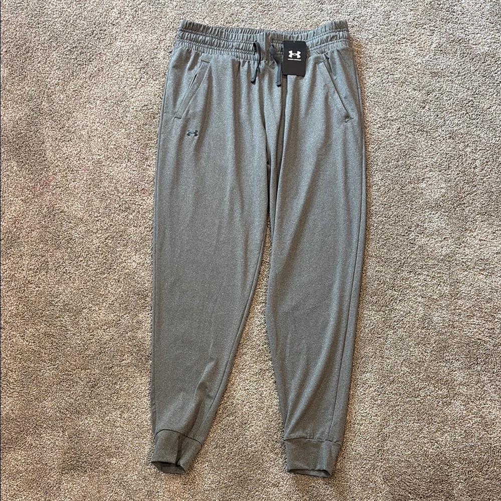 Under Armour Gray Sweatpants Relaxed Fit Joggers medium tall